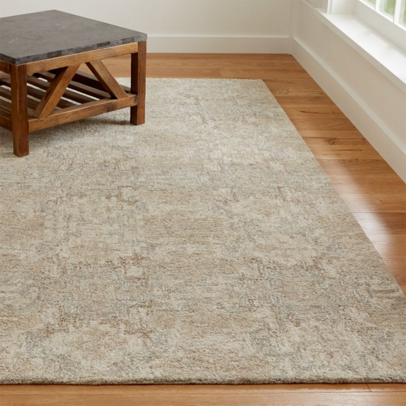 Alvarez Cream Hand Tufted Rug | Crate & Barrel | Crate & Barrel