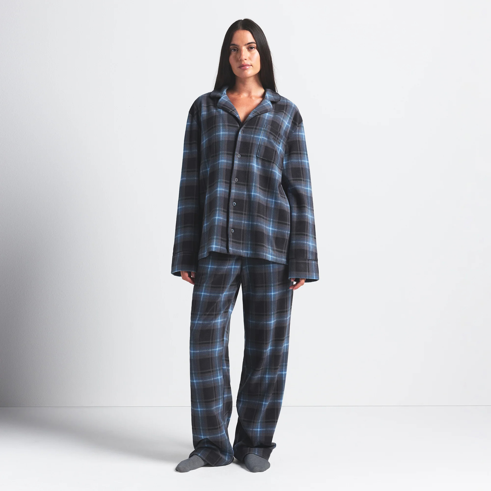 SKIMS Fleece Sleep Unisex Sleep Set | Grey | 2XL | SKIMS (US)