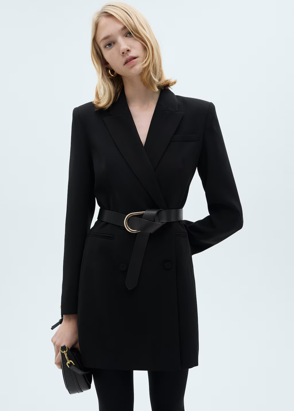 Belted blazer dress - Women | MANGO USA | Mango (US/MX/AU)