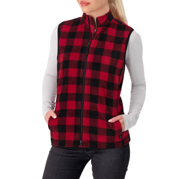 Womens Heat Holders® Buffalo Plaid Super Brushed Fleece Vest - Boscov's | Boscov's Department Stores