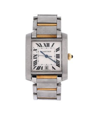 Tank Francaise Automatic Watch in Stainless Steel and Gold 28mm | Bloomingdale's (AU)
