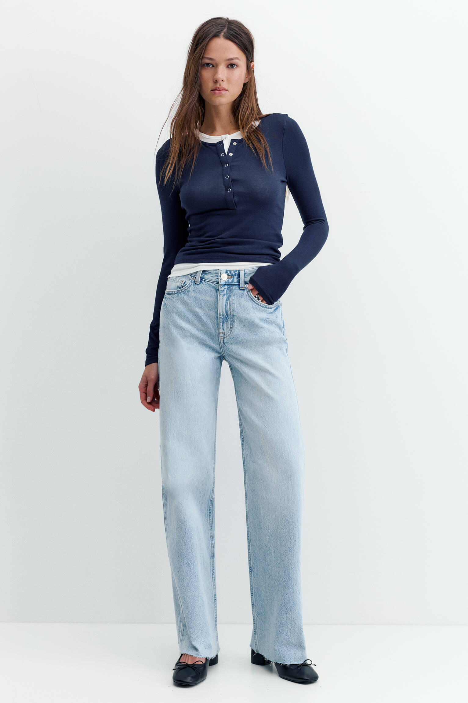 Straight-Wide-Jeans - PULL&BEAR | PULL and BEAR DE