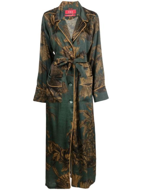 F.R.S For Restless Sleepers floral-print Silk Robe Dress - Farfetch | Farfetch Global