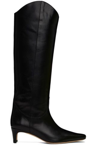 Staud - Black Western Wally Boots | SSENSE