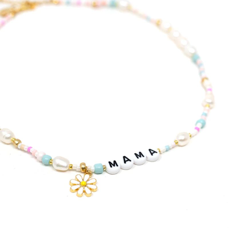 Pastels and Pearls Mama Necklace PREORDER | The Sis Kiss