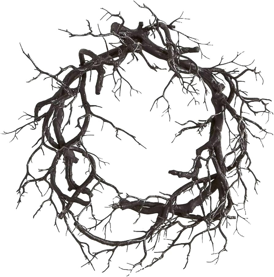Almencla Halloween Wreath Black Branch Garland Halloween Decoration Walls Dead Branch Garland Doo... | Amazon (CA)