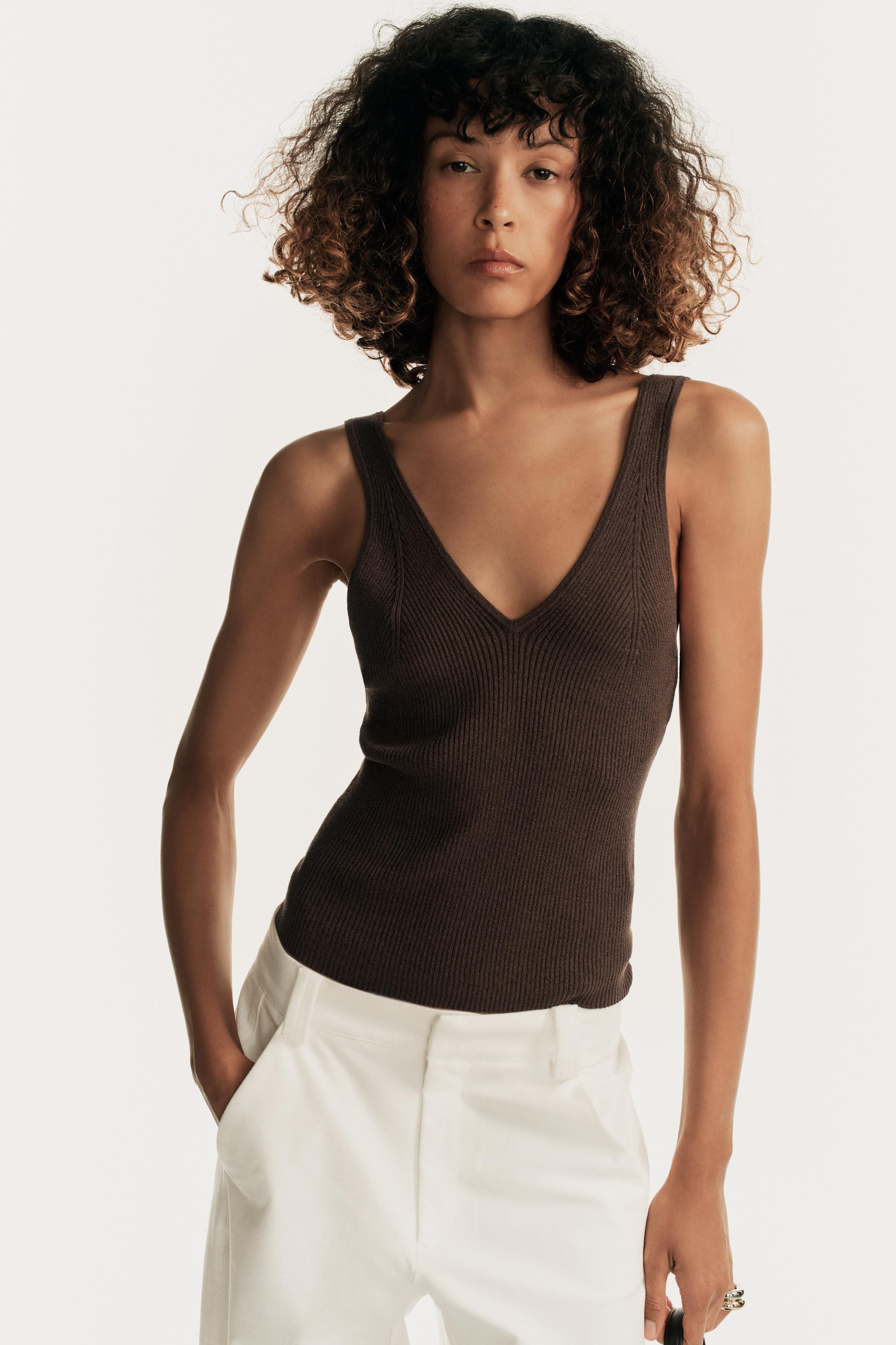 KNIT STRAPPY TOP | Zara UK