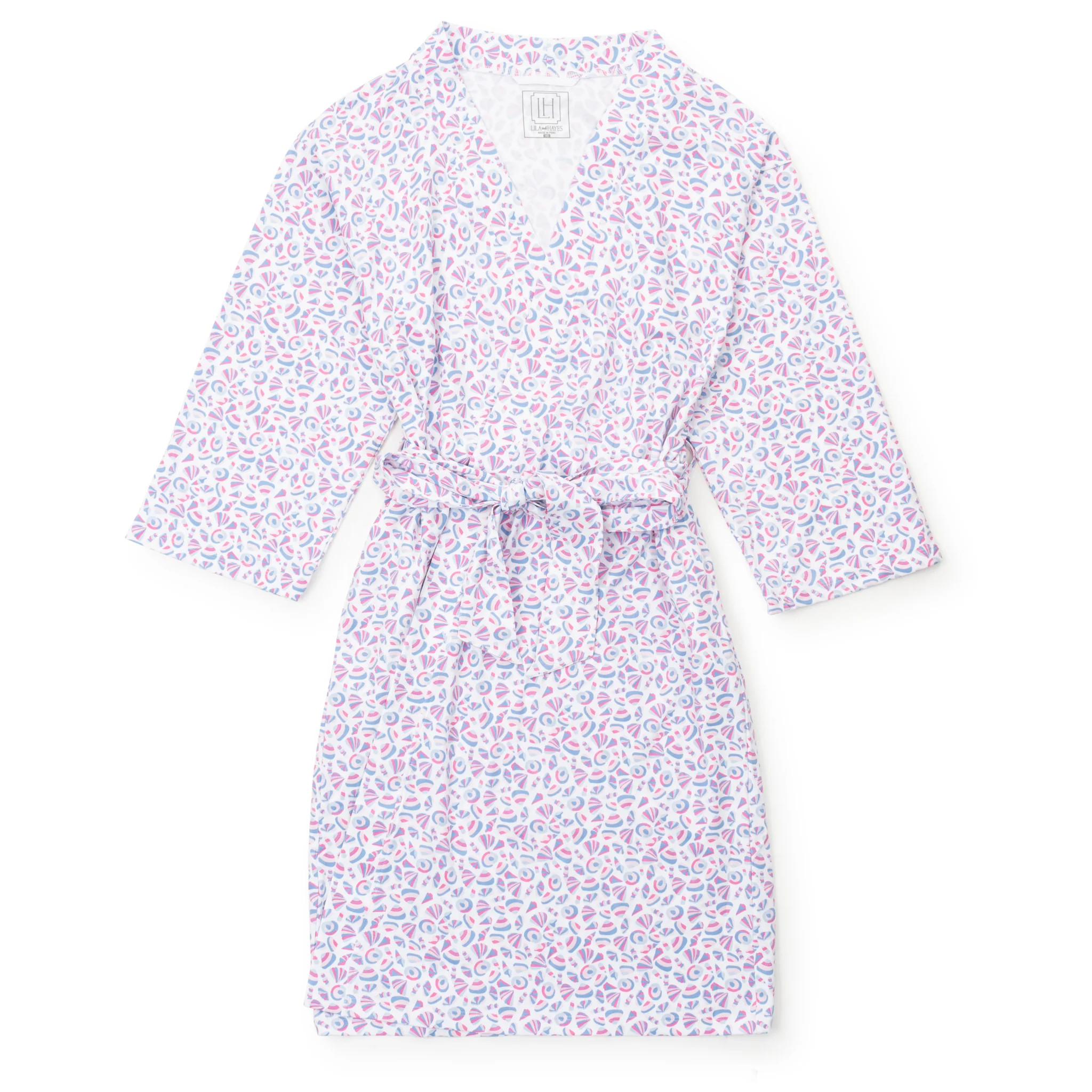 Sassy Women's Spa Wrap - Seashells on the Seashore | Lila and Hayes