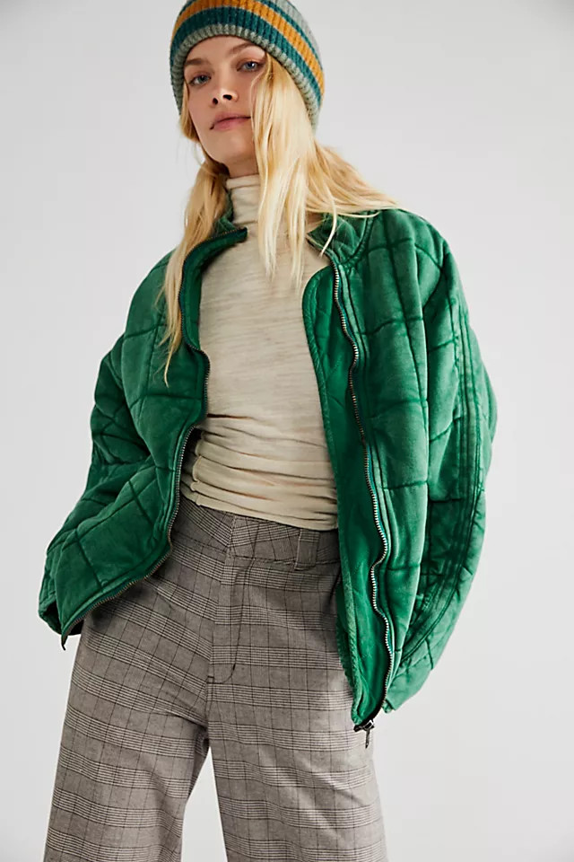 Dolman Quilted Knit Jacket | Free People (Global - UK&FR Excluded)