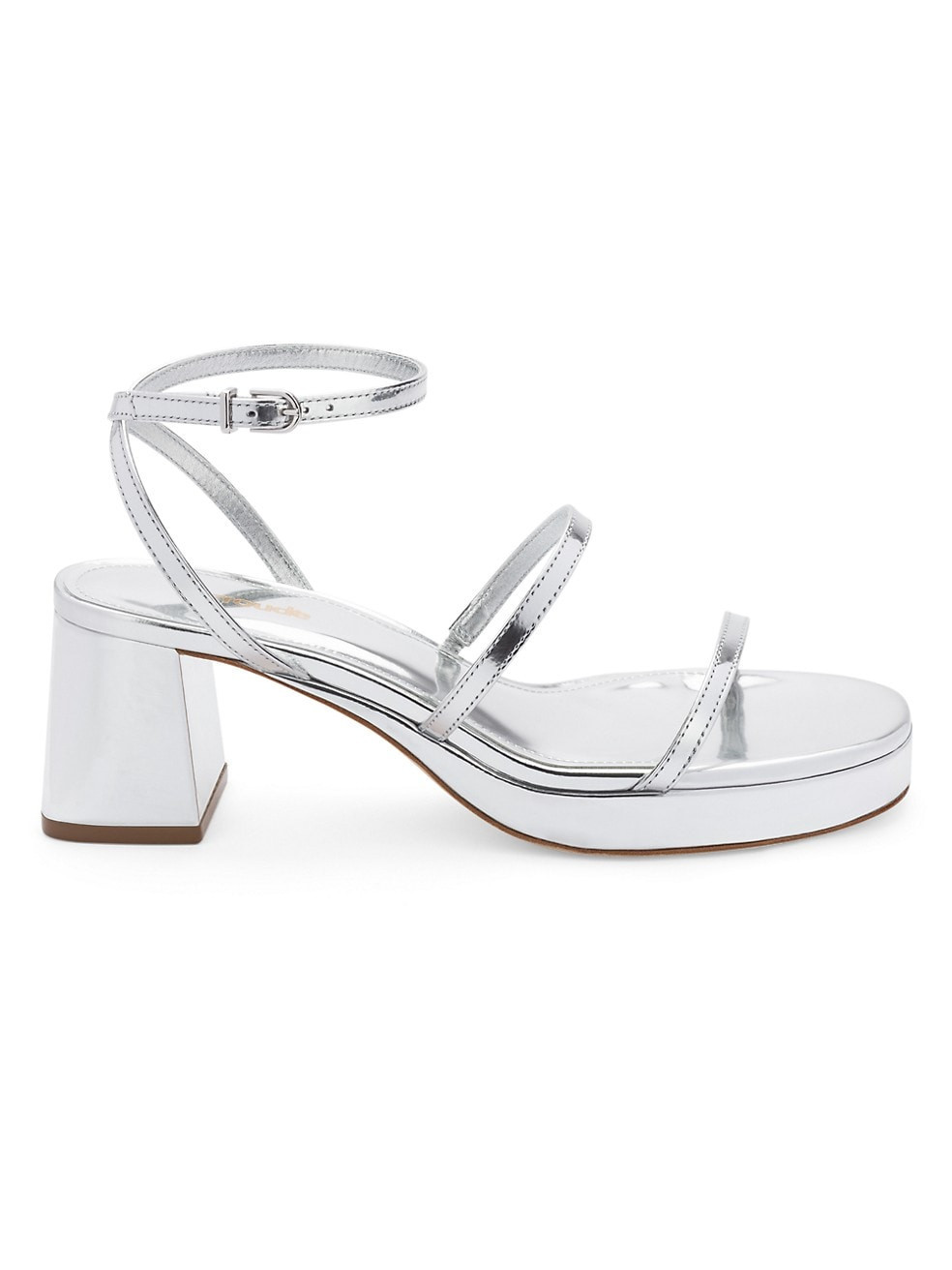 Gio Metallic Leather Ankle-Strap Sandals | Saks Fifth Avenue