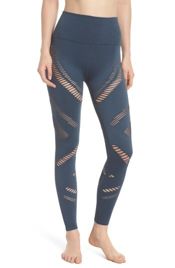 Women's Alo Radiance High Waist Seamless Leggings, Size Small - Blue | Nordstrom