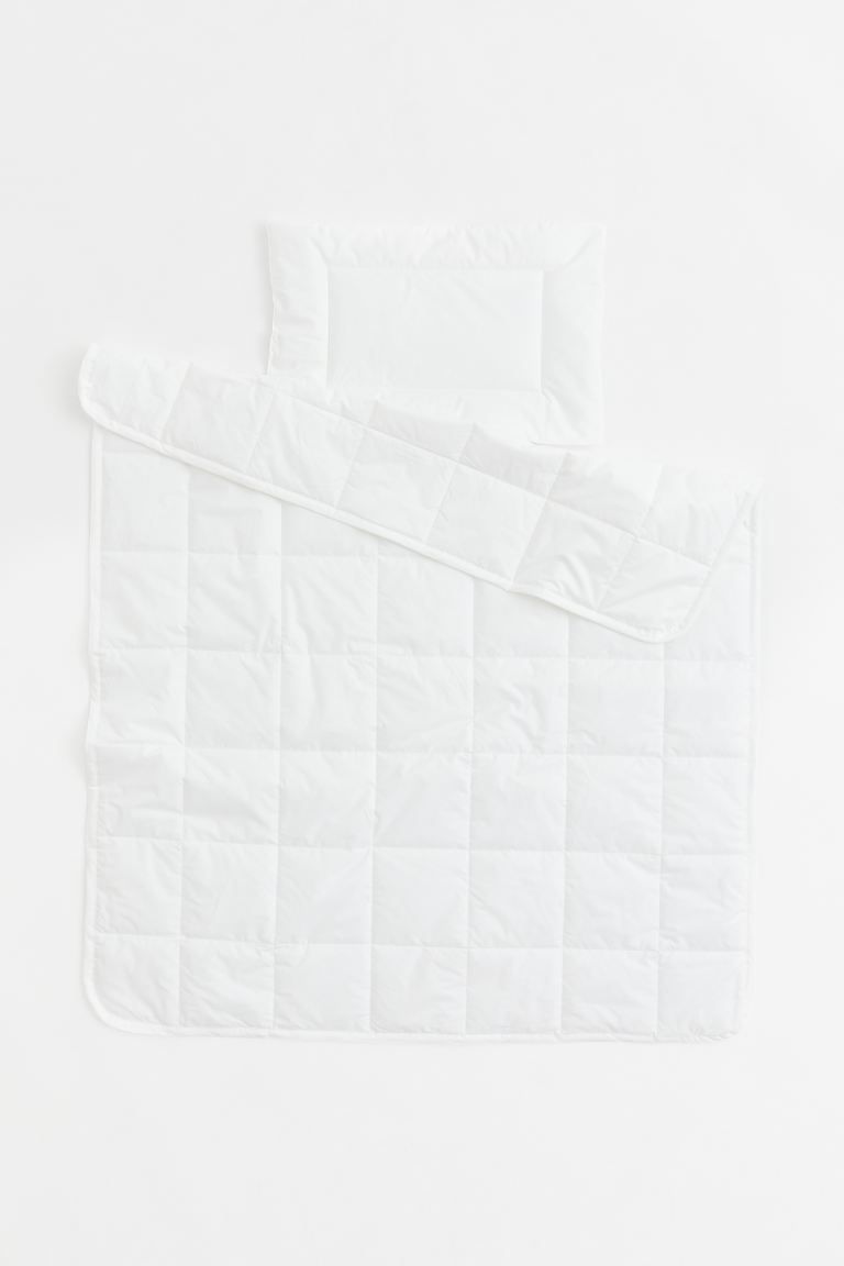 Crib Duvet and Pillow - White - Home All | H&M US | H&M (US + CA)