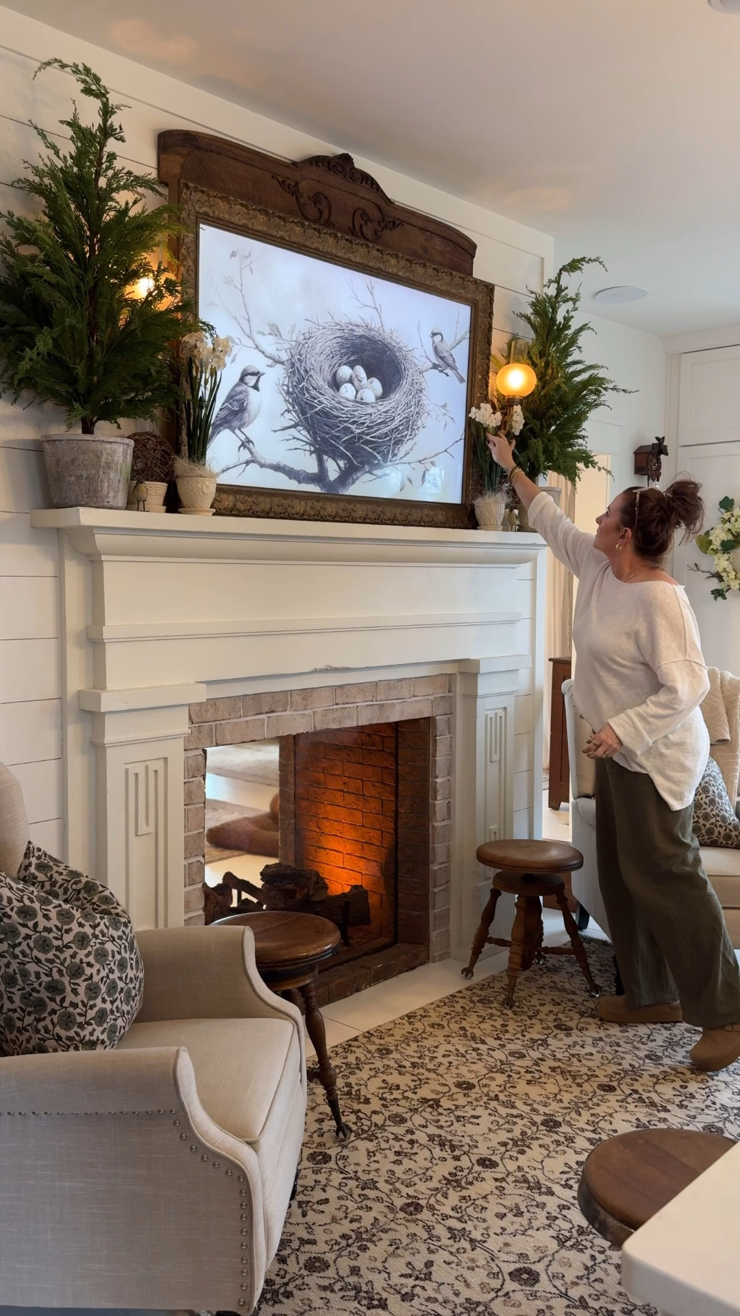 I love using these trees all year round and love them in my first mantel look after the holidays  

#LTKHome