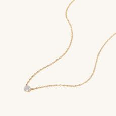 Pavé Diamond Round Necklace - $300 | Mejuri (Global)