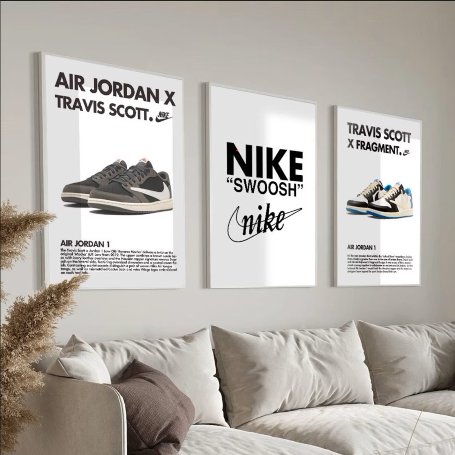 Nike Sneakerhead Printable Wall Art, Hypebeast Sneaker Poster Set of 3, Minimalist Hypebeast Shoe... | Etsy (US)