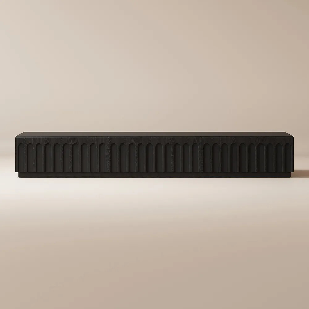 Hernest | 70'' Mid Century TV Stand with 3 Drawers Storage for Living Room | Hernest