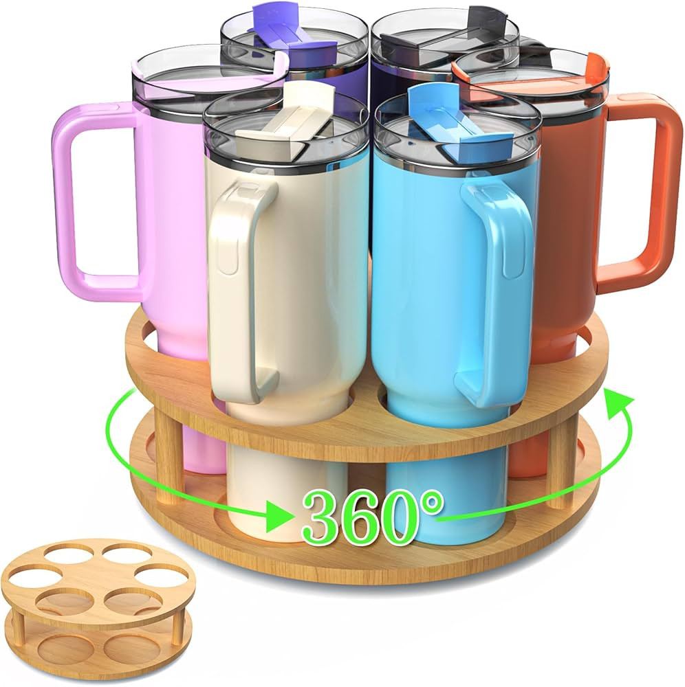 Abida Water Bottle Organizer for Stanley 40 oz Tumbler with Handle, Rotatable Stanley Cup Organiz... | Amazon (US)