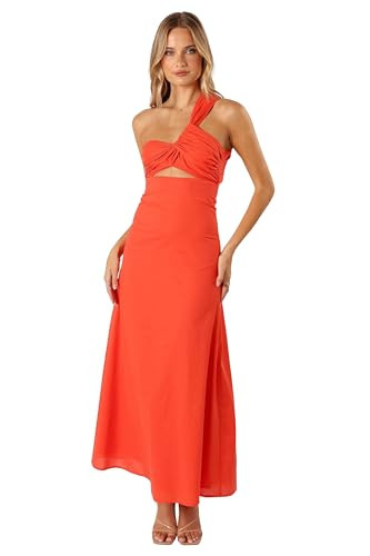 Petal & Pup Women's Luna One Shoulder Maxi Dress | Amazon (US)