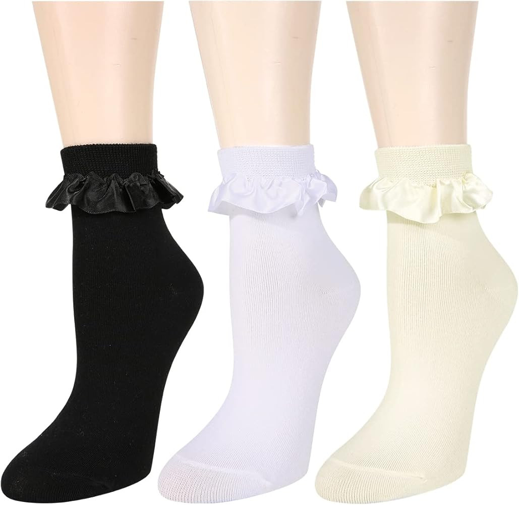 Benefeet Sox Cute Ankle Socks for Women Funny Frilly Socks for Girls Kawaii Lettuce Cotton Low Cu... | Amazon (US)