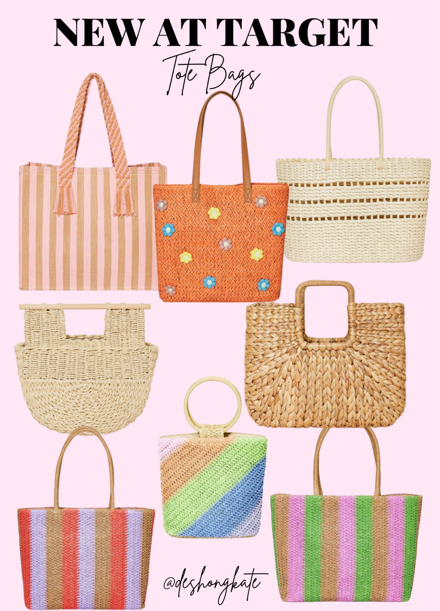 Target tote bags. Beach bag. Tote. Straw bag. Colorful tote. Bikini. Spring break. Summer. Beach outfits 

#LTKSeasonal #LTKFind #LTKunder50