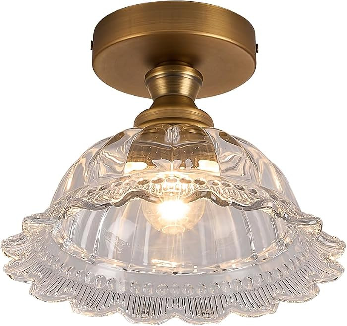 Flush Mount Ceiling Light,Hallway Vintage Lights Fixture Ceiling for Closet Hallway Kitchen Dinin... | Amazon (US)