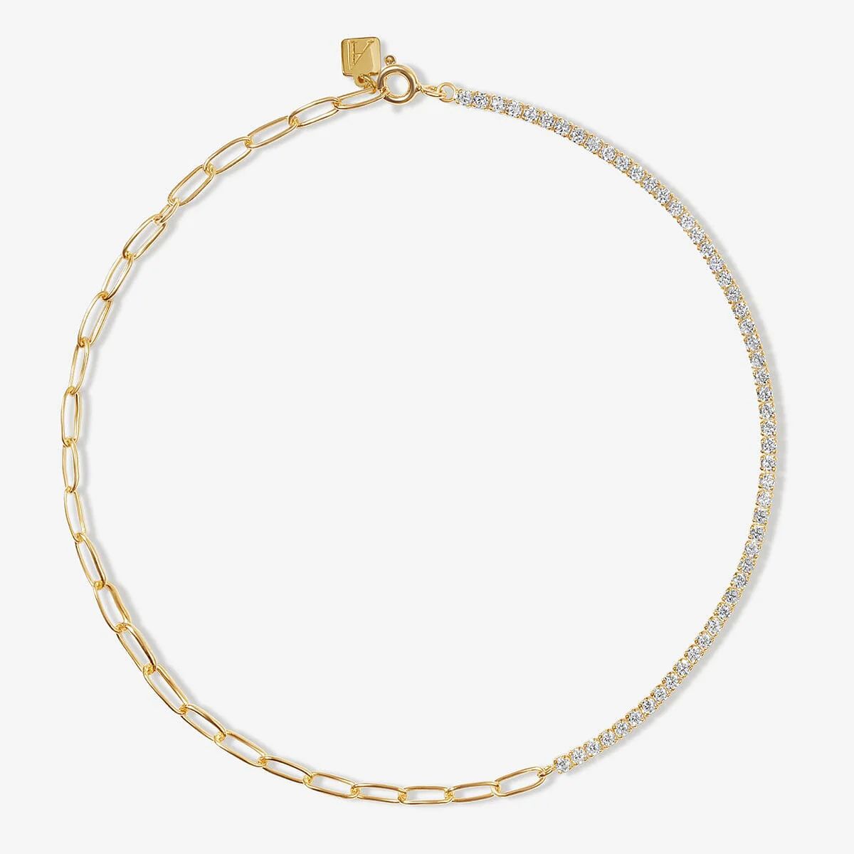 Mikey tennis anklet | Adornmonde