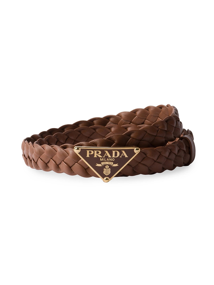 Women's Nappa Leather Belt - Brown - Size 32 | Saks Fifth Avenue
