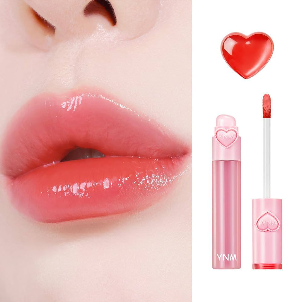 YNM Heart Jelling Tint, PAPAYA JELLING, Silicone Lip Brush Included, K-Beauty, Non-Sticky, Moistu... | Amazon (US)
