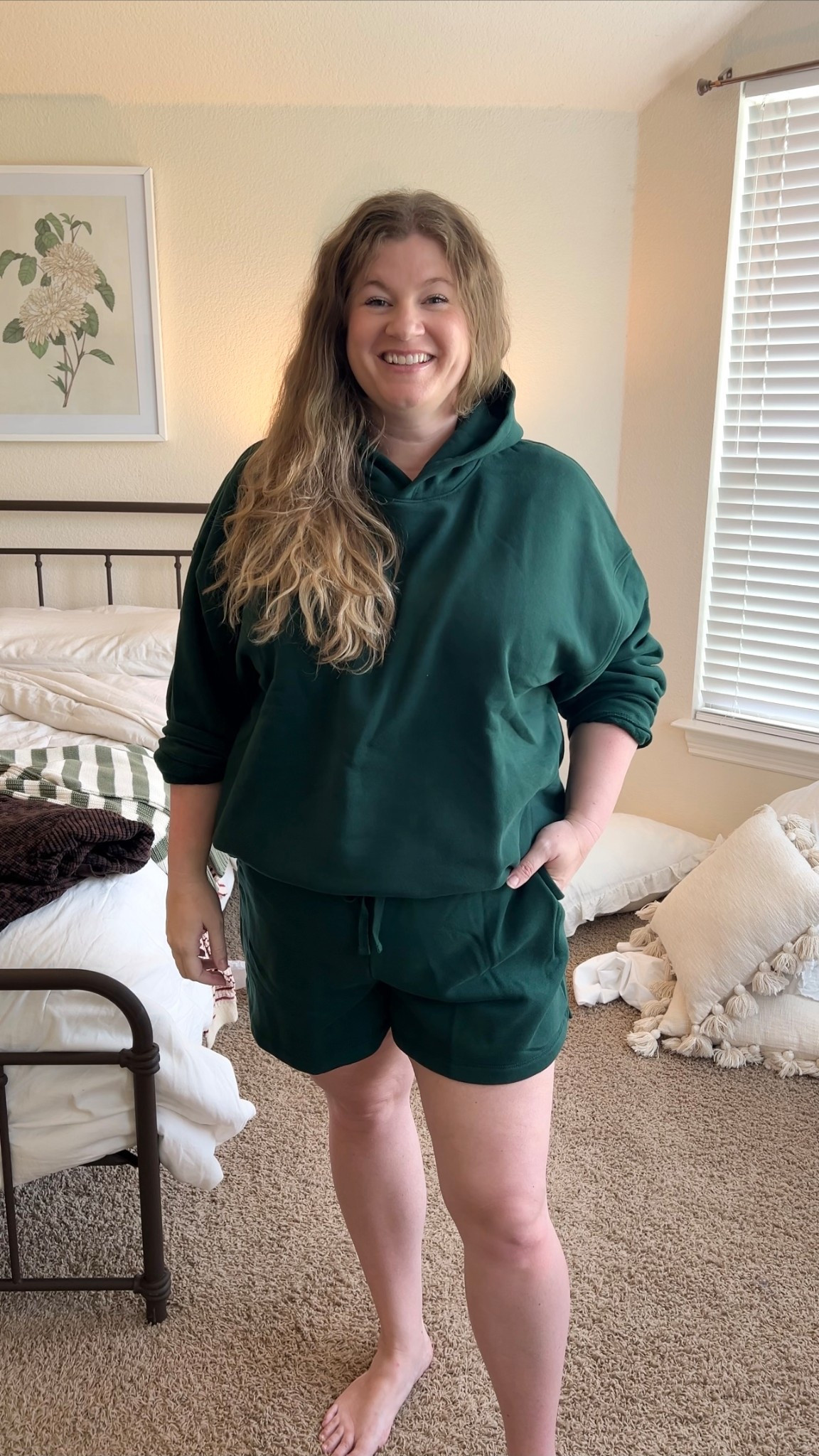 This green set is gorgeous! Such a great, comfy fit and this color is perfect 😍  
I’m in the XXL in the top and bottom  

#LTKFallSale #LTKSaleAlert #LTKPlusSize