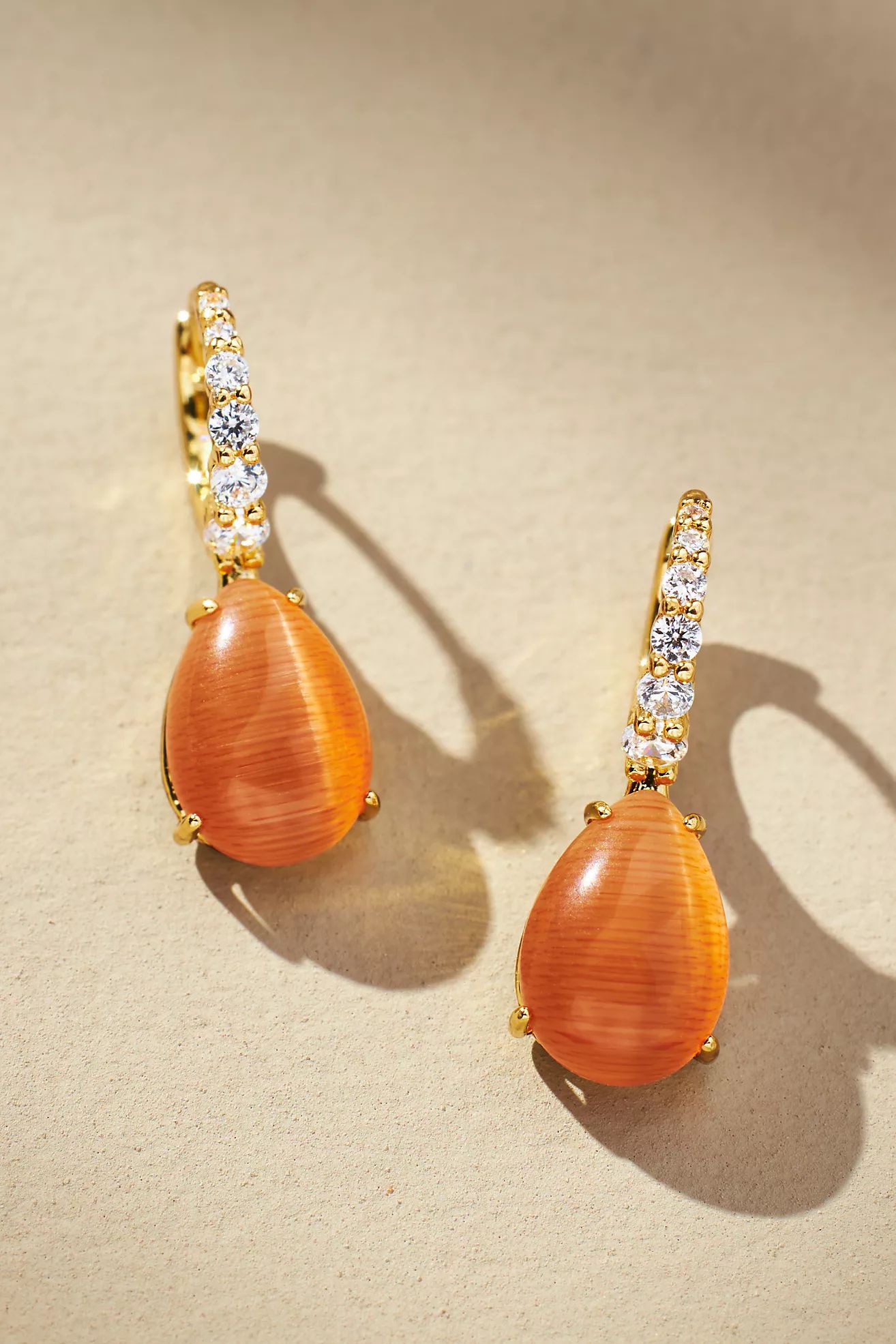 Crystal Hoop Stone Pendant Earrings | Anthropologie (US)