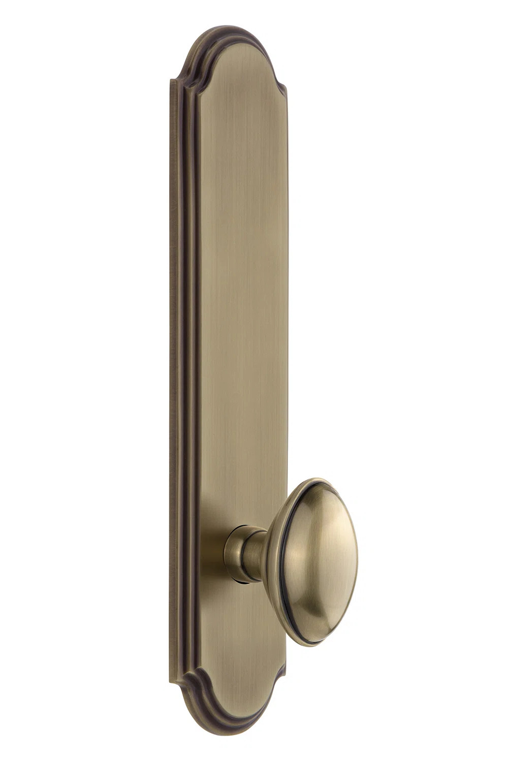 Grandeur Arc Tall Plate Single Dummy with Eden Prairie Door Knob | Perigold