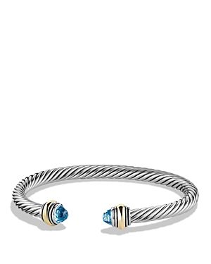 David Yurman Cable Classics Bracelet with Blue Topaz and Gold | Bloomingdale's (US)