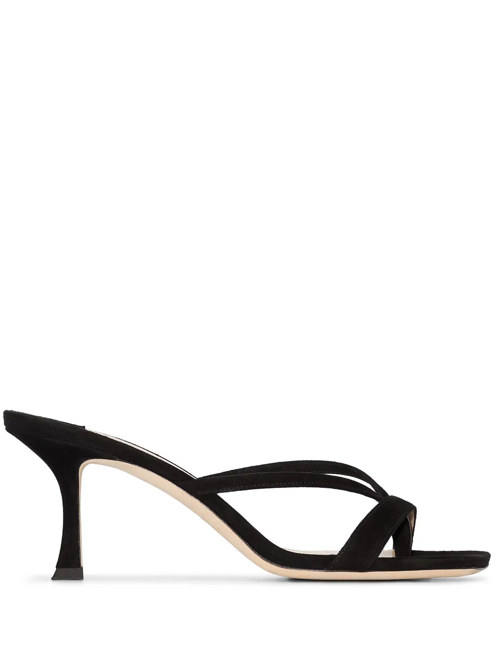 Jimmy Choo Maelie 70mm Suede Sandals - Farfetch | Farfetch Global