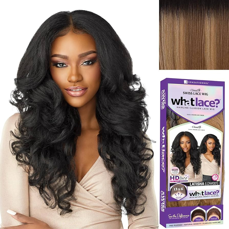 Sensationnel What lace 13x6 wigs - latisha synthetic wig cloud 9 with preplucked hairline hd lace... | Amazon (US)