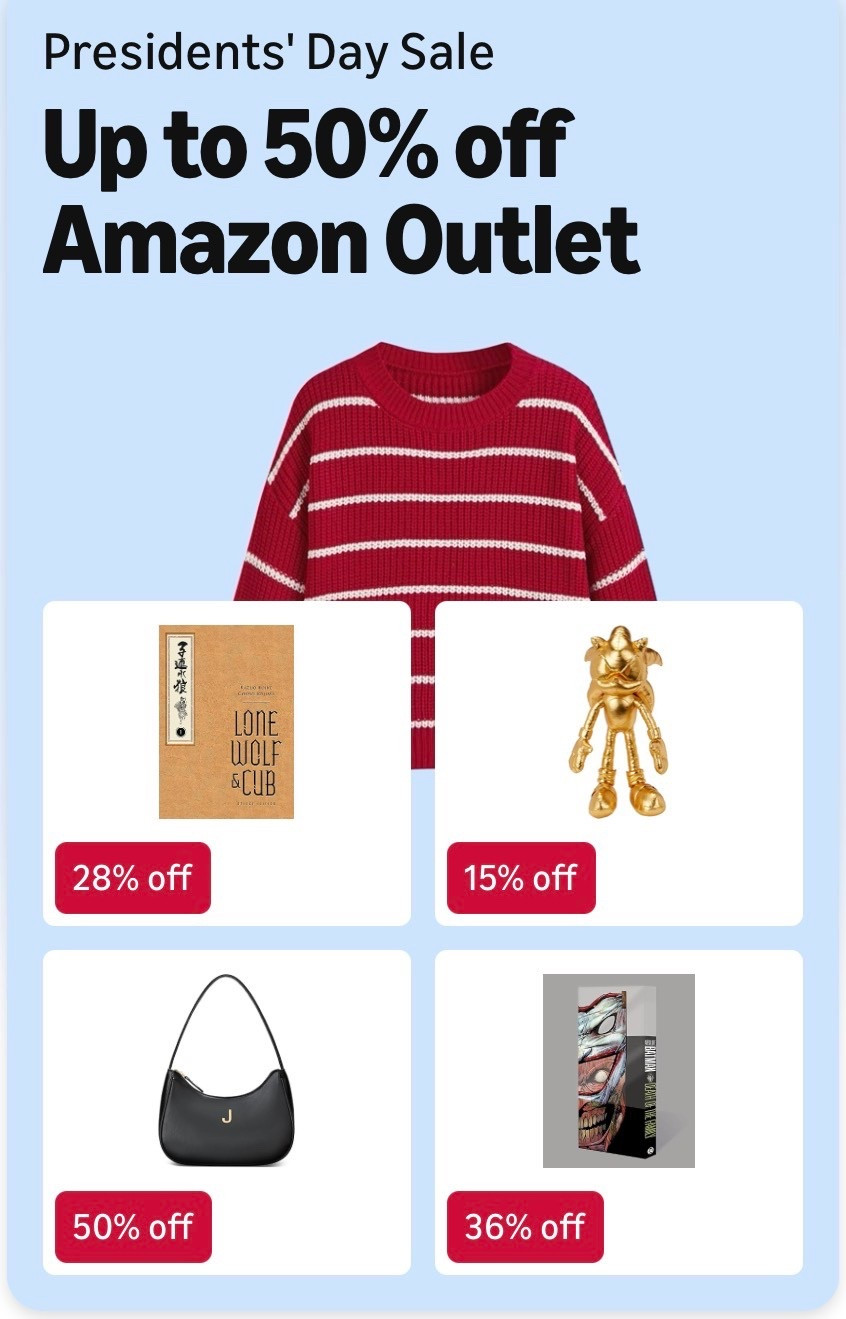 Presidents’ Day Deals You Don’t Want to Miss 🇺🇸✨
Up to 50% OFF at the Amazon Outlet 👏🏼 From cozy sweaters to, essentials, finds the deals are GOOD.

#LTKSeasonal #LTKSaleAlert