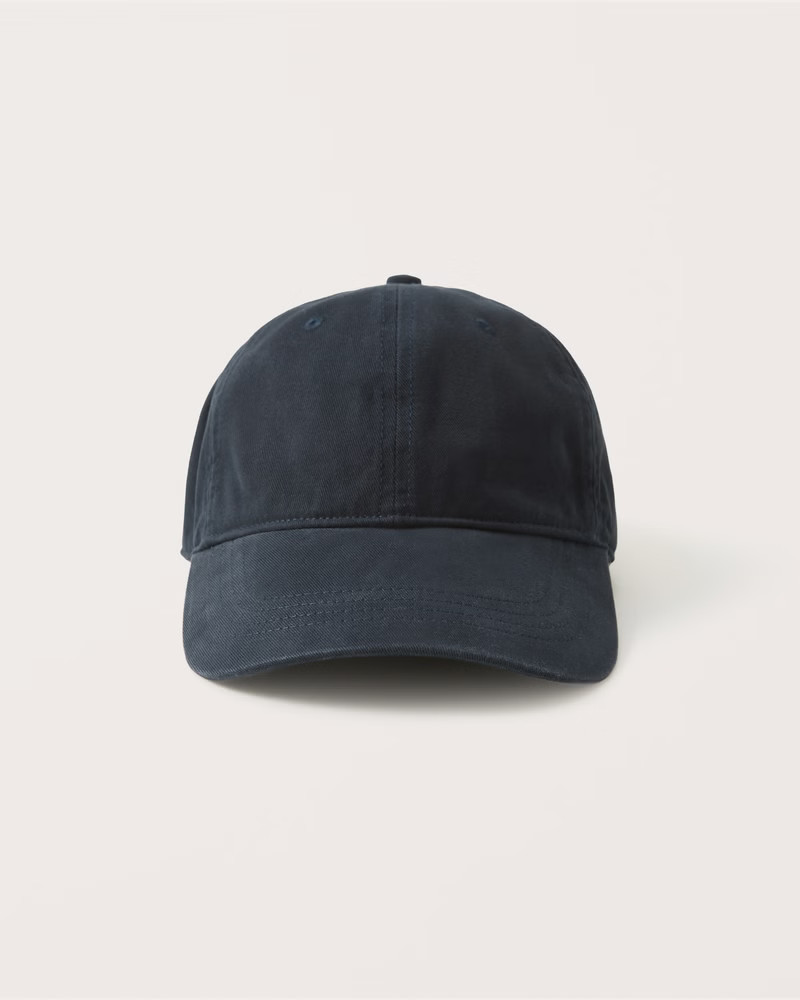 Abercrombie & Fitch Men's 90s Prep Baseball Hat in Navy Blue - Size ONE SIZE | Abercrombie & Fitch (US)