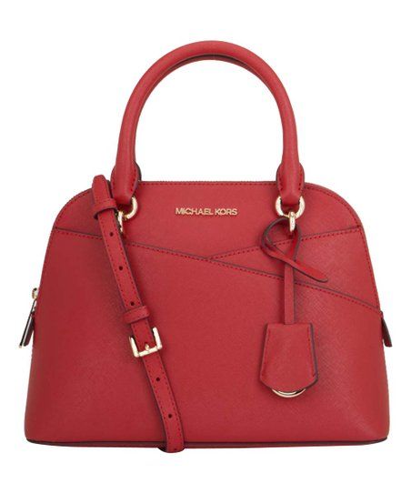 Flame Medium Leather Dome Satchel | Zulily