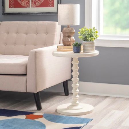 Round White End Table, Home Accent, Decorative Table, Side Table, Living Room Decor, Bedroom Decor 

#LTKFind #LTKhome #LTKSeasonal