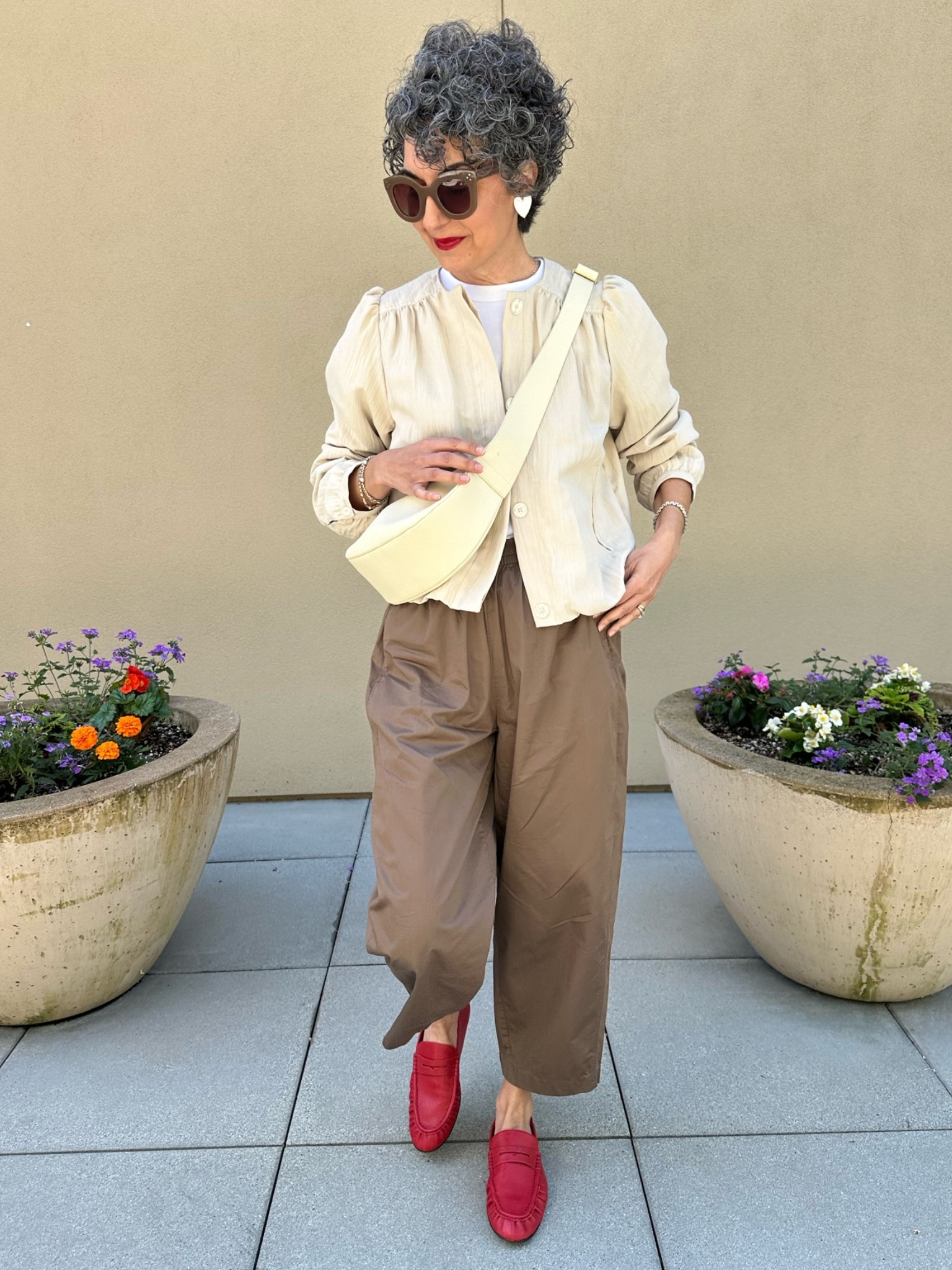 Sunday OOTD - wearing a small in both jacket and pants. Wearing a large in tee and sized up half to a 10 in loafers! 
.
.

#LTKSeasonal #LTKootd #LTKgrwm