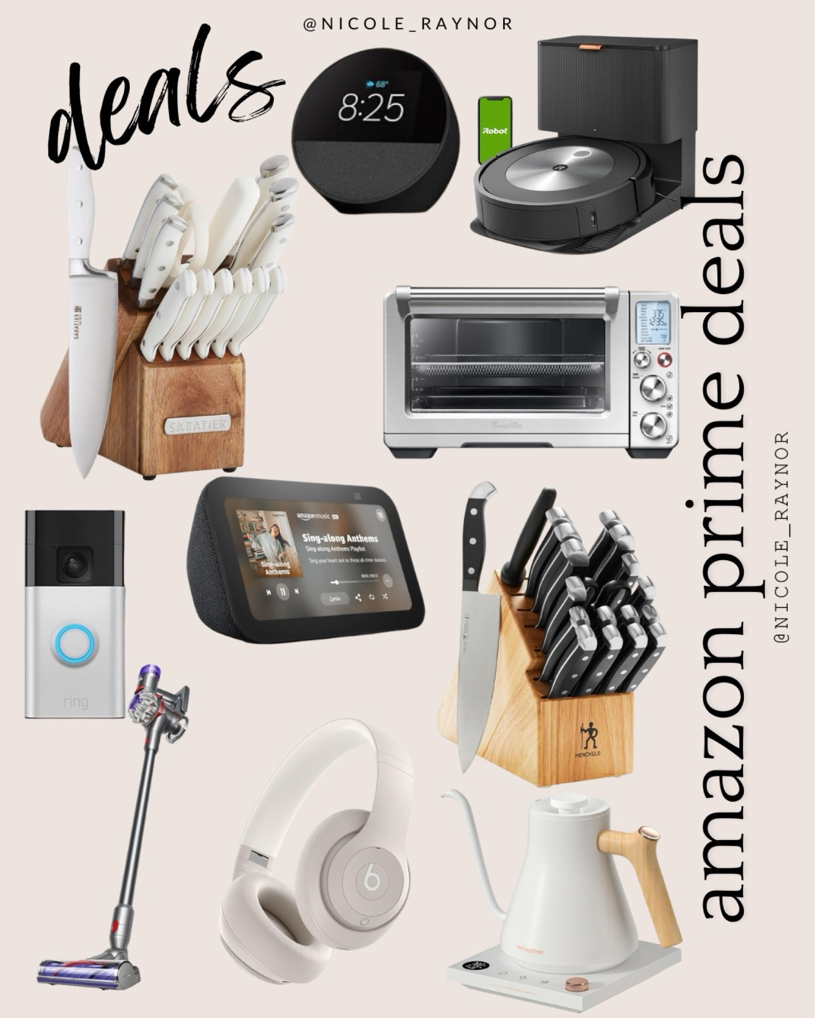 Amazon prime deal 

#irobot #dyson #knifeblock #teakettle #vacuum #ringdoorbell #beatsheadphones #echodot #breville

#LTKHome #LTKxPrimeDay #LTKGiftGuide