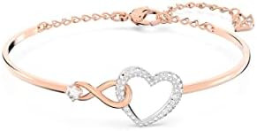Swarovski Infinity Heart Jewelry Collection, Necklaces and Bracelets, Rose Gold & Rhodium Tone Fi... | Amazon (US)
