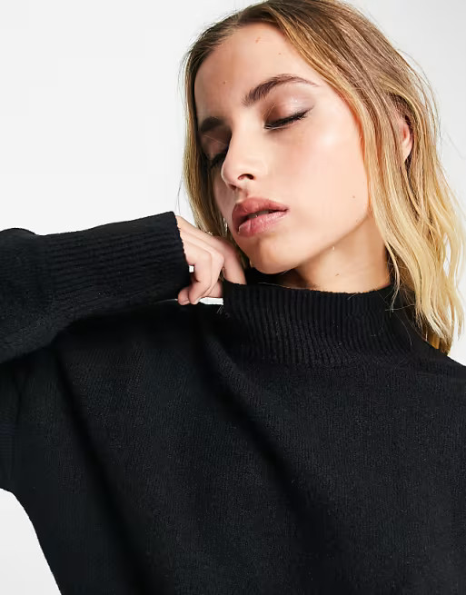& Other Stories mock neck sweater in black | ASOS | ASOS (Global)