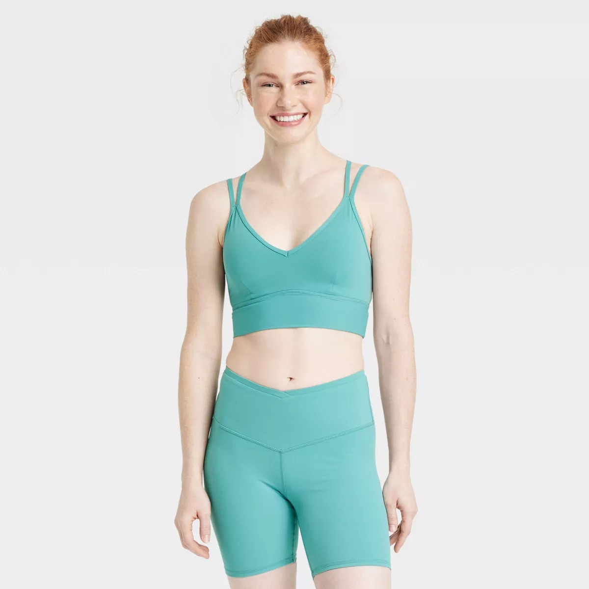 Women's V-Neck Strappy Sports Bra - JoyLab™ | Target