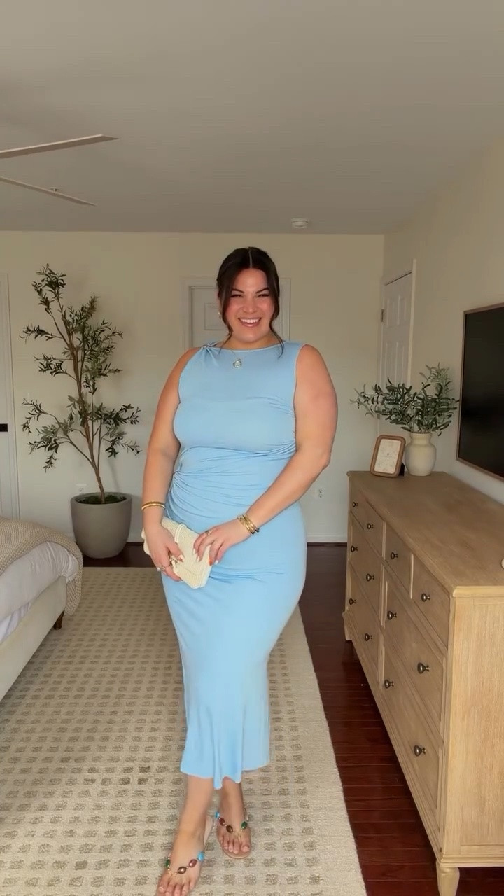 Wedding guest outfit! 
Dress, bra, + shapewear - size xl

#LTKWedding #LTKSeasonal #LTKootd
