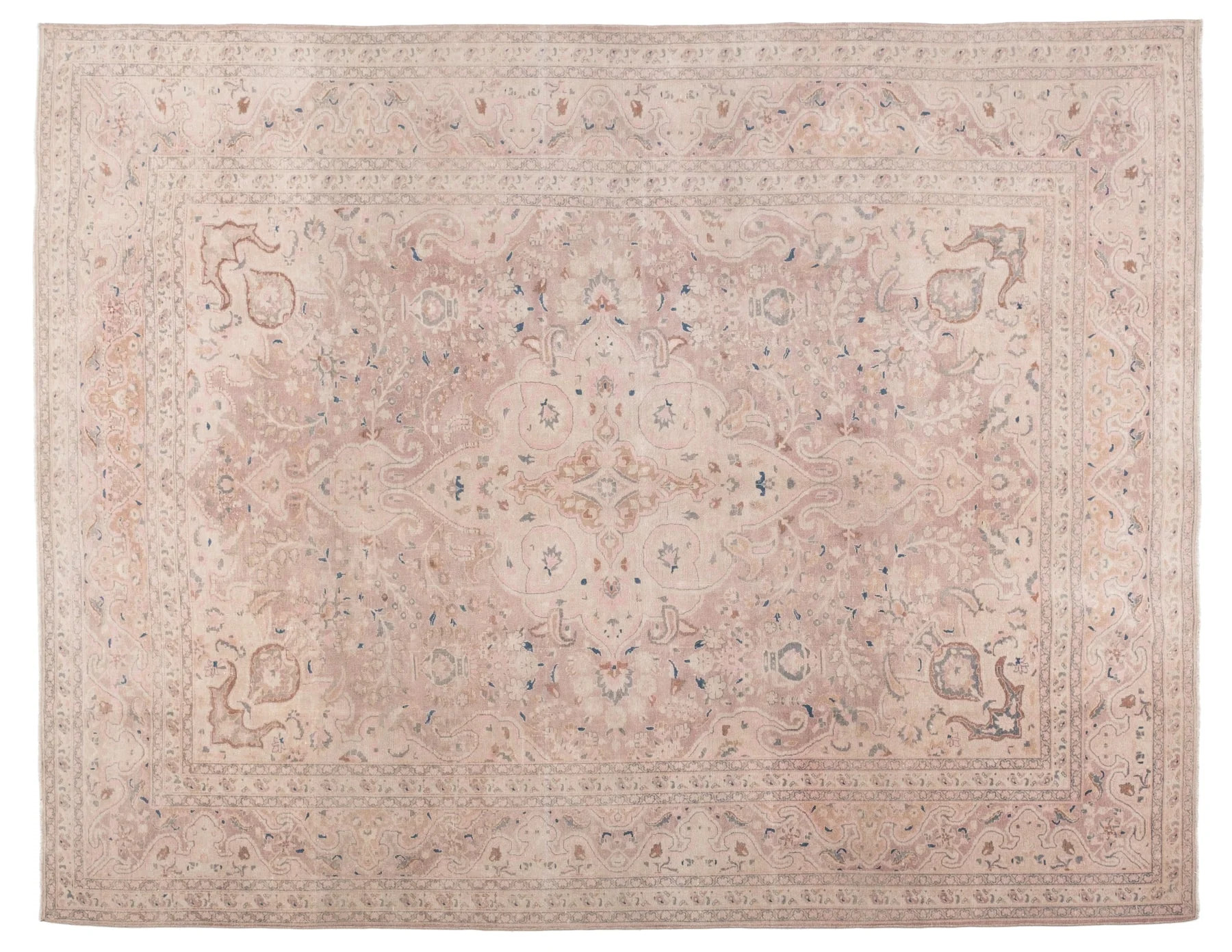 8'5" x 10'11" Vintage Persian Rug, Pink - Celvani | Revival Rugs Inc