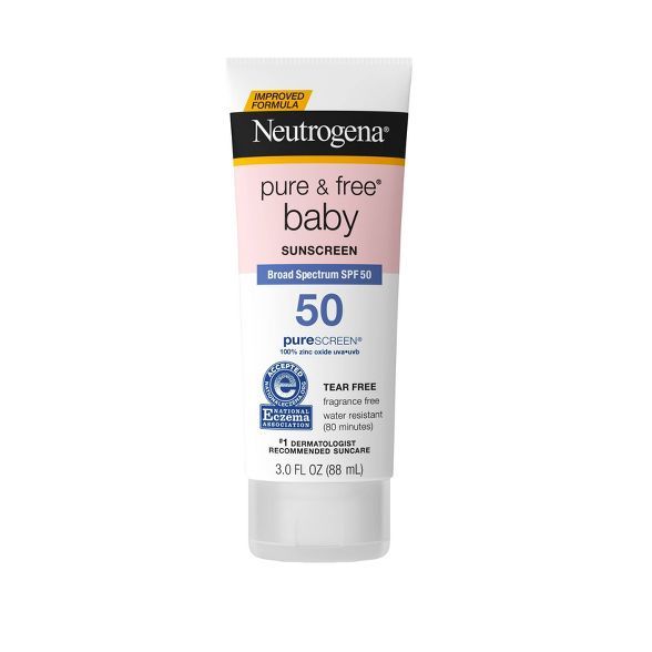 Neutrogena Pure & Free Baby Sunscreen Lotion - SPF 50 - 3 fl oz | Target