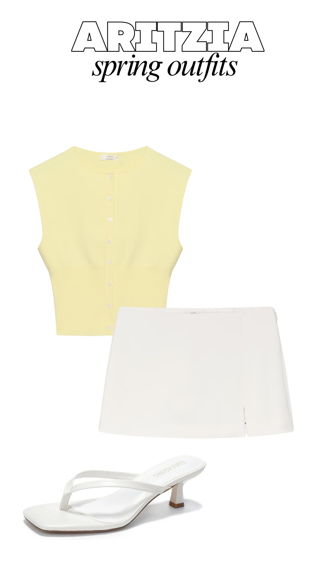 Spring outfits, aritzia, skirt, kitten heels, spring ootd 

#LTKootd