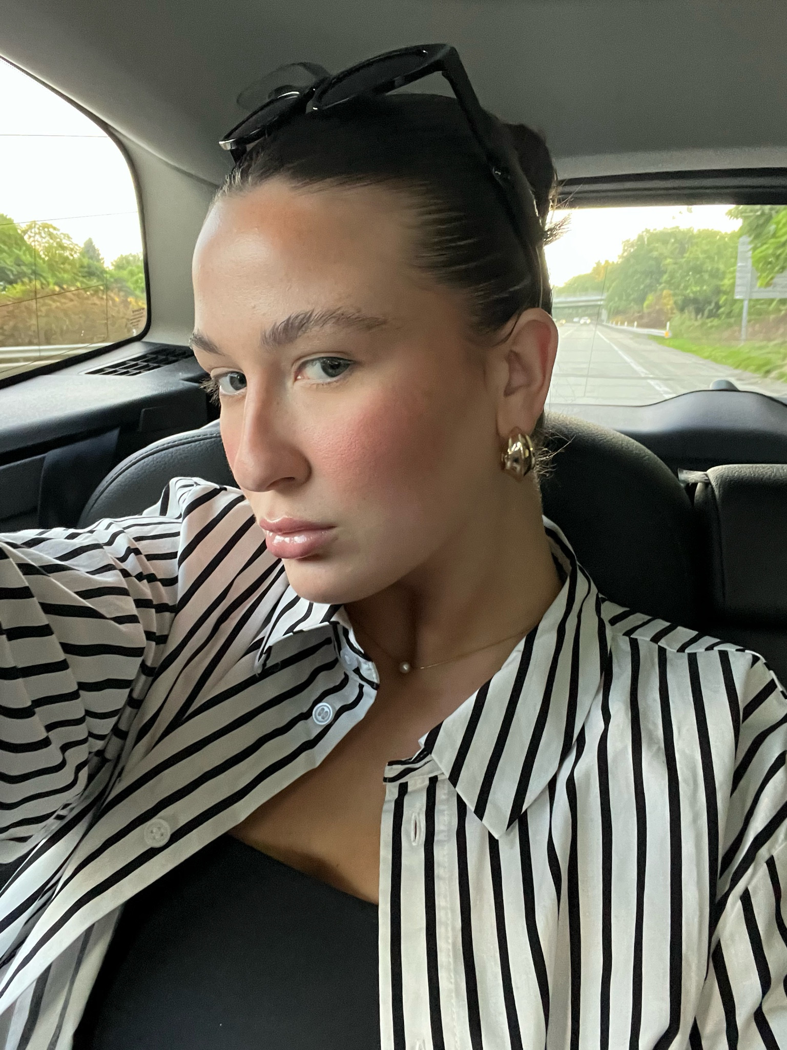 Forgot to take a full fit pic so here’s a selfie! Linking all the fit details as seen on my GDWM TikTok! 🖤 Size 29 in jeans 

#LTKstyletip