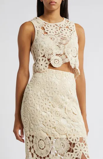Lili Crop Lace Tank | Nordstrom
