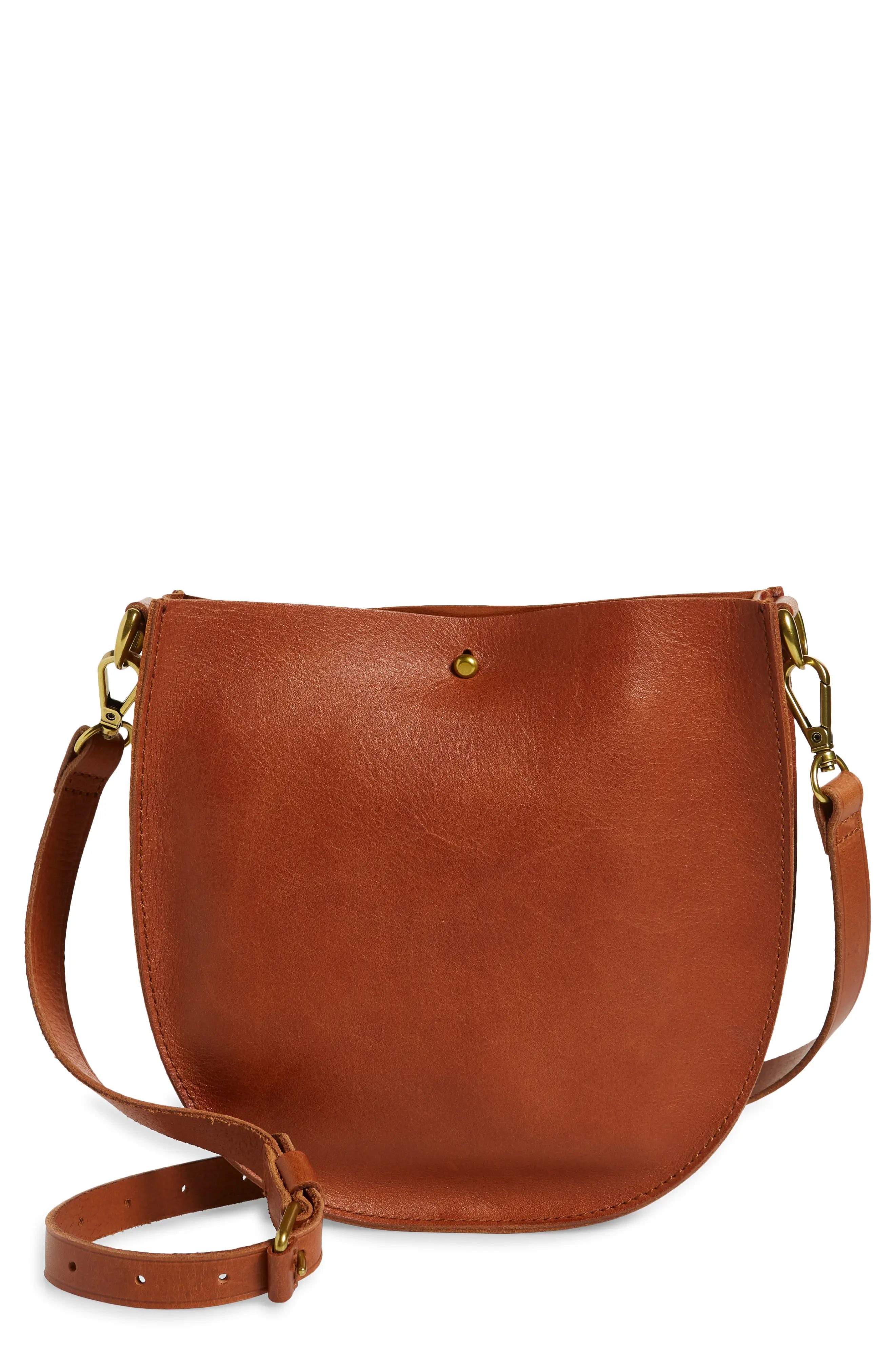 Madewell The Small Transport Leather Saddle Bag - Brown | Nordstrom